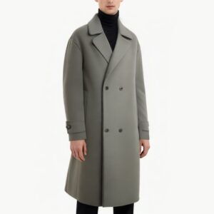 Men's Loose Fitting Wool Overcoat