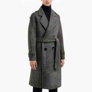 Men's Overcoat in Knee Length Wool