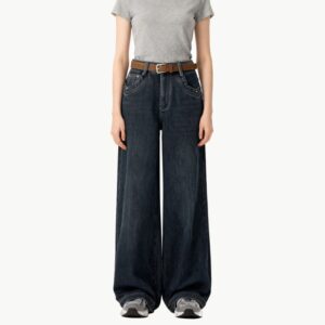 Winter Fleece Lined Wide Leg Jeans