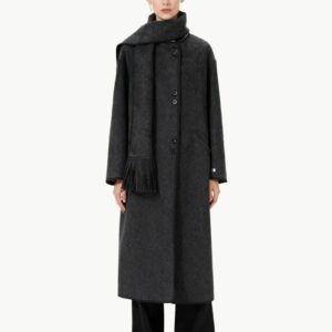 Double Faced Wool Mid Length Women's Coat