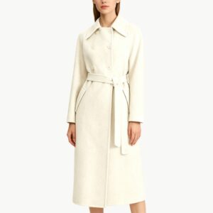 Retro Style Stand Collar Double Faced Wool Coat