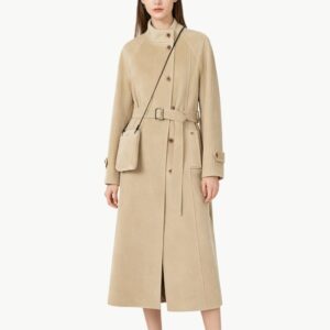 Women's Winter Stand up Collar Wool Coat
