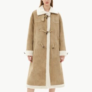 Thick Fleece Lined Wool Coat for Women