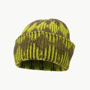 Color Blocked Striped Knit Hat