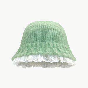 Solid Color Knitted Bucket Hat