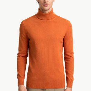 Solid Color Turtleneck Pullover Sweater