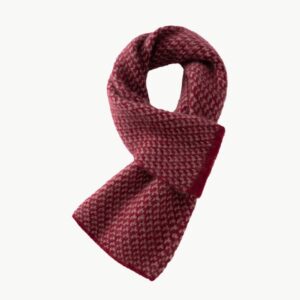 Houndstooth Perforated Cashmere Neck Warmer