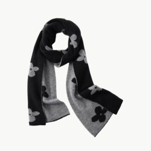 Double Sided Floral Cashmere Scarf