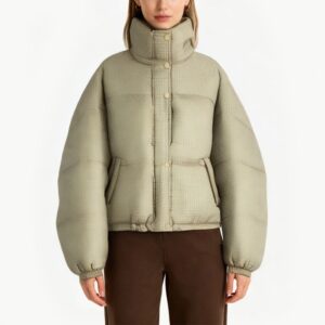 Women's Plaid Short Down Jacket