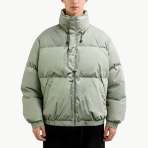 Men's Quilted Stand Collar Down Jacket
