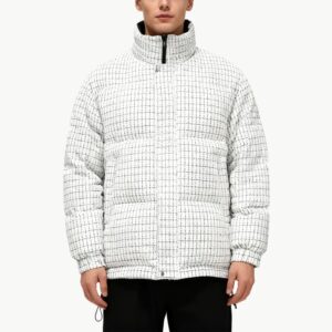 Men's Plaid Down Jacket